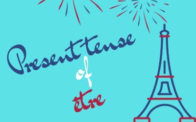 Present tense of the French verb être – to be