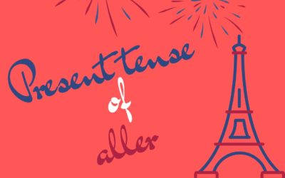 Present tense of the French verb aller – to go