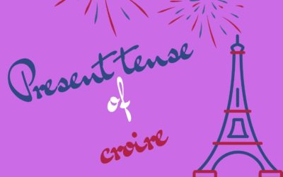 Present tense of the French verb croire