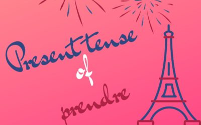 Present tense of the French verb prendre